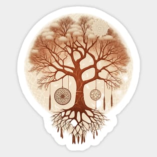 Dream Catcher Tree - Designs for a Green Future Sticker